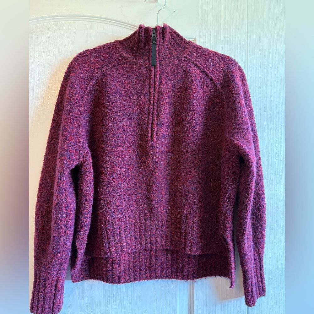 PrAna Mulberry Merino Blazing Star Sweater, Size Large